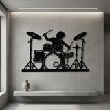 Drummer at the Kit metal wall art – image 4