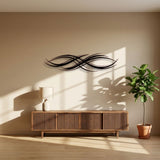 Flowing Ribbon Lines metal wall art – image 4