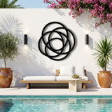 Interlocking Circles Rosette metal wall art – image 4