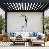 Abstract Dragonfly Line metal wall art – image 4