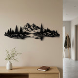 Mountain Lake and Pine Forest metal wall art – image 4