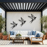 Origami Birds metal wall art – image 4
