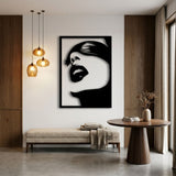 Woman Face Silhouette metal wall art – image 4