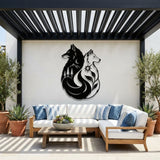 Howling Wolf and Pines metal wall art – image 4