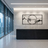 Creation of Adam Hands metal wall art – image 4