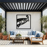 Smoking Fish metal wall art – image 4