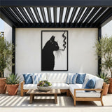 Smoking Cat metal wall art – image 4