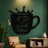 Coffee Cup Splash metal wall art – image 4