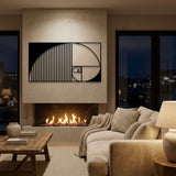 Golden Ratio Spiral metal wall art – image 4
