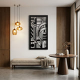 Art Deco Abstract Panel metal wall art – image 4