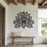 Mandala Lotus Flower metal wall art – image 4