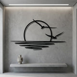 Sunset with Seagulls metal wall art – image 4