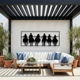 Cowboy Riders Panel metal wall art – image 4