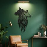 Two Wolves metal wall art – image 4