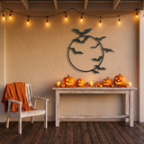 Bats Across the Moon metal wall art – image 4