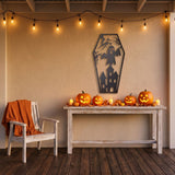 Haunted House Coffin metal wall art – image 4