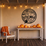 Halloween Welcome Wreath metal wall art – image 4