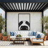 Peeking Cow Face metal wall art – image 4