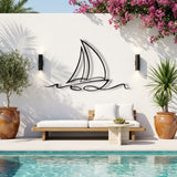 Sailboat Line Art metal wall art – image 4