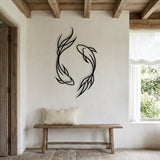 Koi Fish Pair metal wall art – image 4