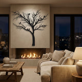 Tree with Perched Birds metal wall art – image 4