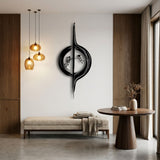 Abstract Eclipse Line metal wall art – image 4