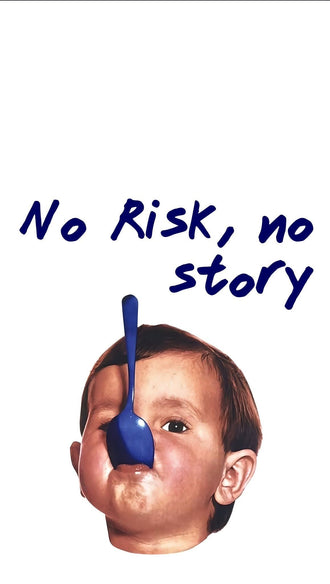 No Risk No Story Quote Pop Art Wall Poster – Motivational Wall Poster