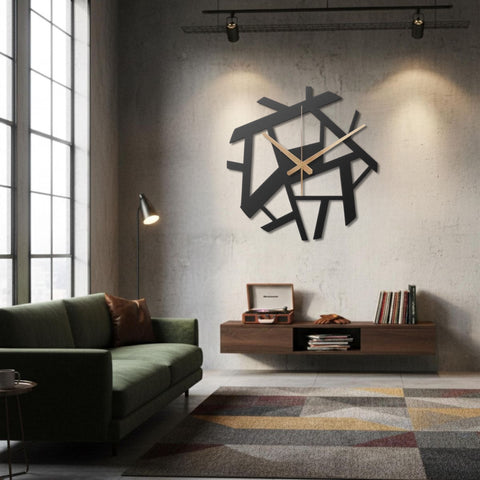 Complex Metal Wall Clock