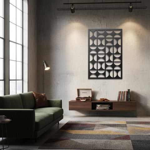 Bauhaus Mid Century Modern Metal Wall Art