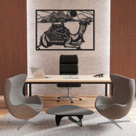 Camel Metal Wall Art