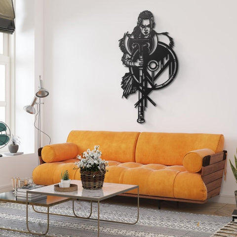 Valkyrie Viking Metal Wall Art Decor