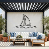 Sailboat Line Art metal wall art – image 5