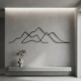 Minimal Mountain Lines metal wall art – image 5
