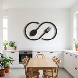 Infinity Spoon and Fork metal wall art – image 5
