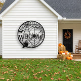 Halloween Welcome Wreath metal wall art – image 5