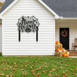 Happy Halloween Spider Web Sign metal wall art – image 5