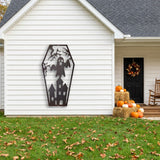 Haunted House Coffin metal wall art – image 5