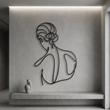 Woman Line Art Figure metal wall art – image 5