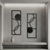 Arcs and Circles Panel Pair metal wall art – image 5
