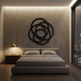Interlocking Circles Rosette metal wall art – image 5