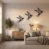Origami Birds metal wall art – image 5