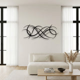 Woven Flowing Lines metal wall art – image 5