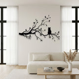 Cat on a Blossom Branch metal wall art – image 5