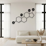 Testosterone Molecule metal wall art – image 5