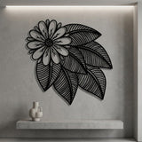 Tropical Flower and Leaves metal wall art – image 5