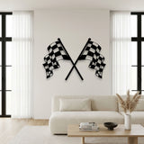 Racing Checkered Flags metal wall art – image 5