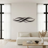Flowing Ribbon Lines metal wall art – image 5