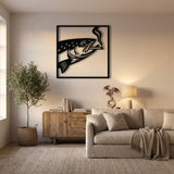 Smoking Fish metal wall art – image 5