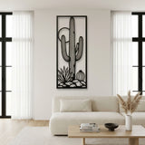 Saguaro Cactus Panel metal wall art – image 5
