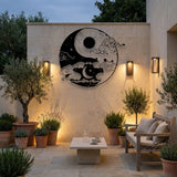 Yin Yang Sun and Moon metal wall art – image 5